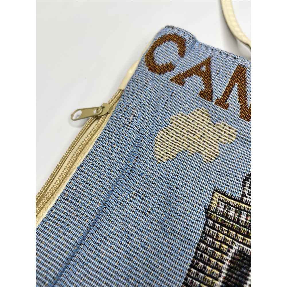 Cana Of‎ Galilee Handbag Tote Shoulder Purse Handmade Zipper Bag Medium Vintage - Picture 3 of 10